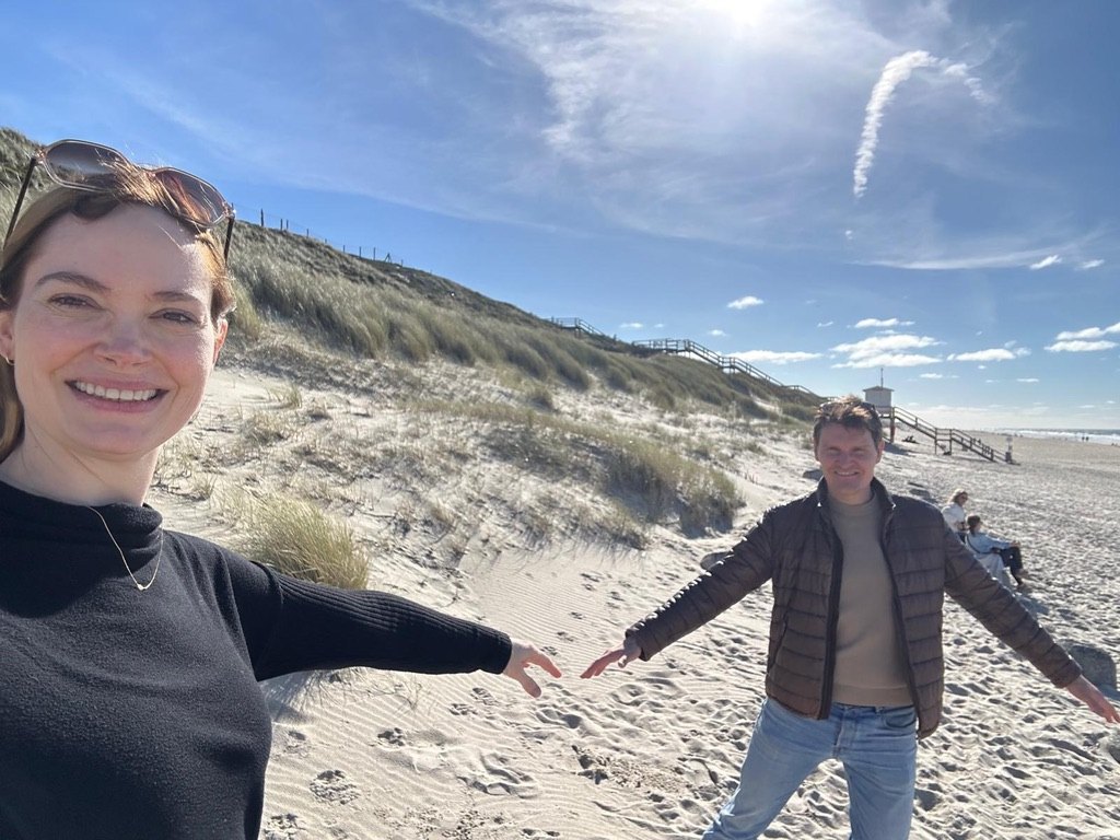 Franzi und Marius am Strand von Sylt